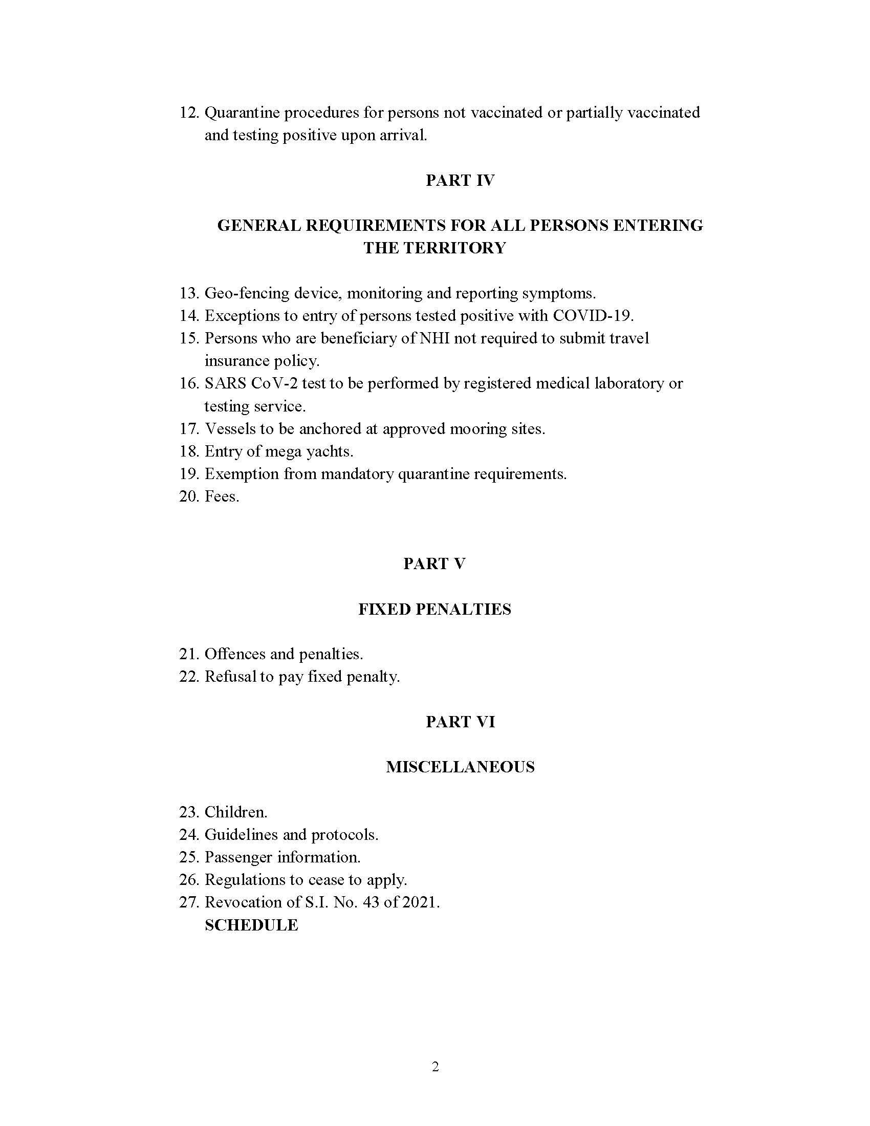 Attached picture SI No 55 of 2021 -- COVID-19 Control and Suppression (Entry of Persons) (No. 3) Regulations, 2021_Page_02.jpg